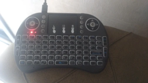 i8 Wireless Keyboard for TV Blue Red Green Color Backlit Light