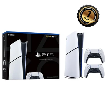 Sony PlayStation 5 Slim Digital Edition - 4K Gaming Console with Dual Controller 1