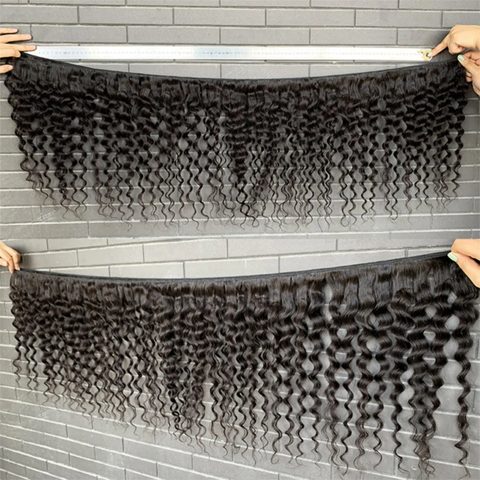 Peruvian Deep Wave Bundles Human Hair Water Wave Loose Deep Curly 1 3 4 PCS 30 Inch Long Extensions human hair extensions human hair bundles