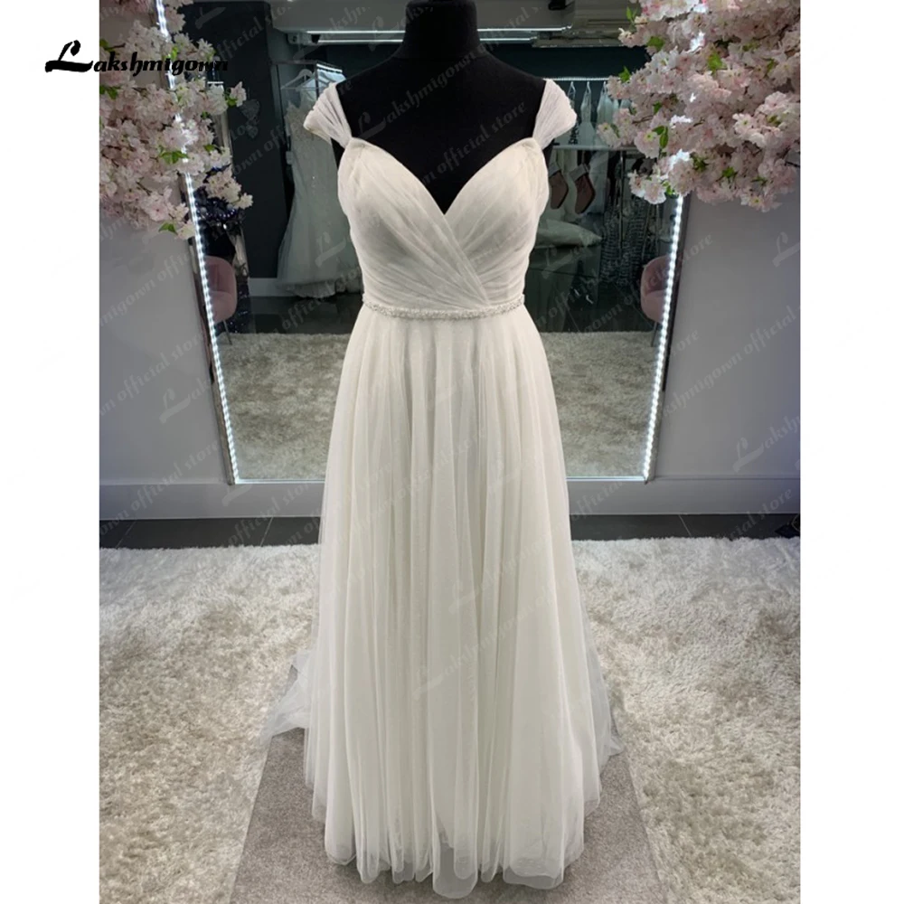 

Lakshmigown в стиле бохо, мягкое фатиновое свадебное платье, свадебное платье с шлейфом, лето 2023, свадебные платья, свадебное платье