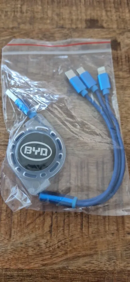 3 In 1 Fast Charger USB Data Cable For BYD