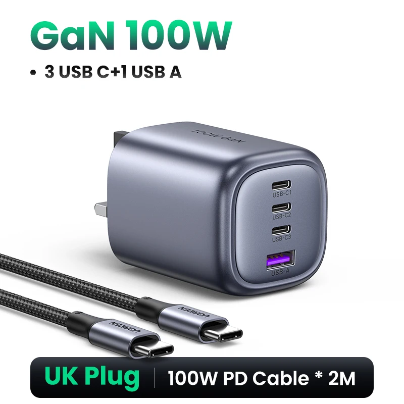 Ugreen 100w Usb C Multiport Charger  Ugreen 100w Gan Fast Charger - Pd  Charger 100w - Aliexpress