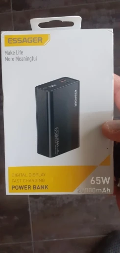 Essager Power Bank 20000mAh portátil PD 65W carga rápida teléfono móvil batería externa Powerbank para iPhone17 16 15 portátil Mac photo review