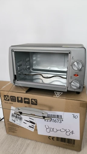 HOMCOM Horno Eléctrico Sobremesa 10 L 750W Temperatura 230 ℃ 36,5x26x22 cm Plata photo review