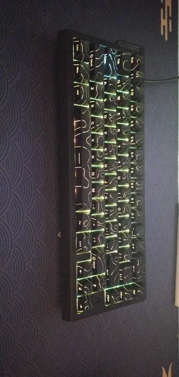 Teclado magnético para jugar X68HE ATTACK SHARK, mecánico con cable para juegos profesionales, disparo rápido de 0,01mm, SOCD/Rs de 8000Hz, frecuencia de 0,125 ms y 128K photo review