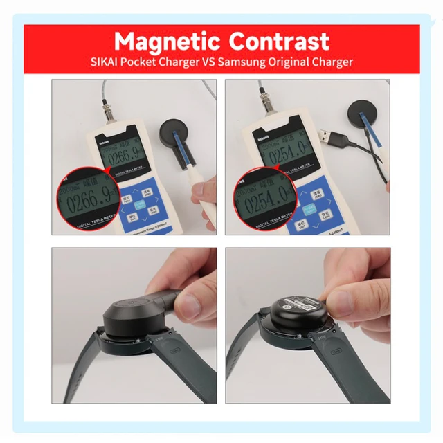 Carregamento rápido e conveniente para smartwatches Samsung Galaxy