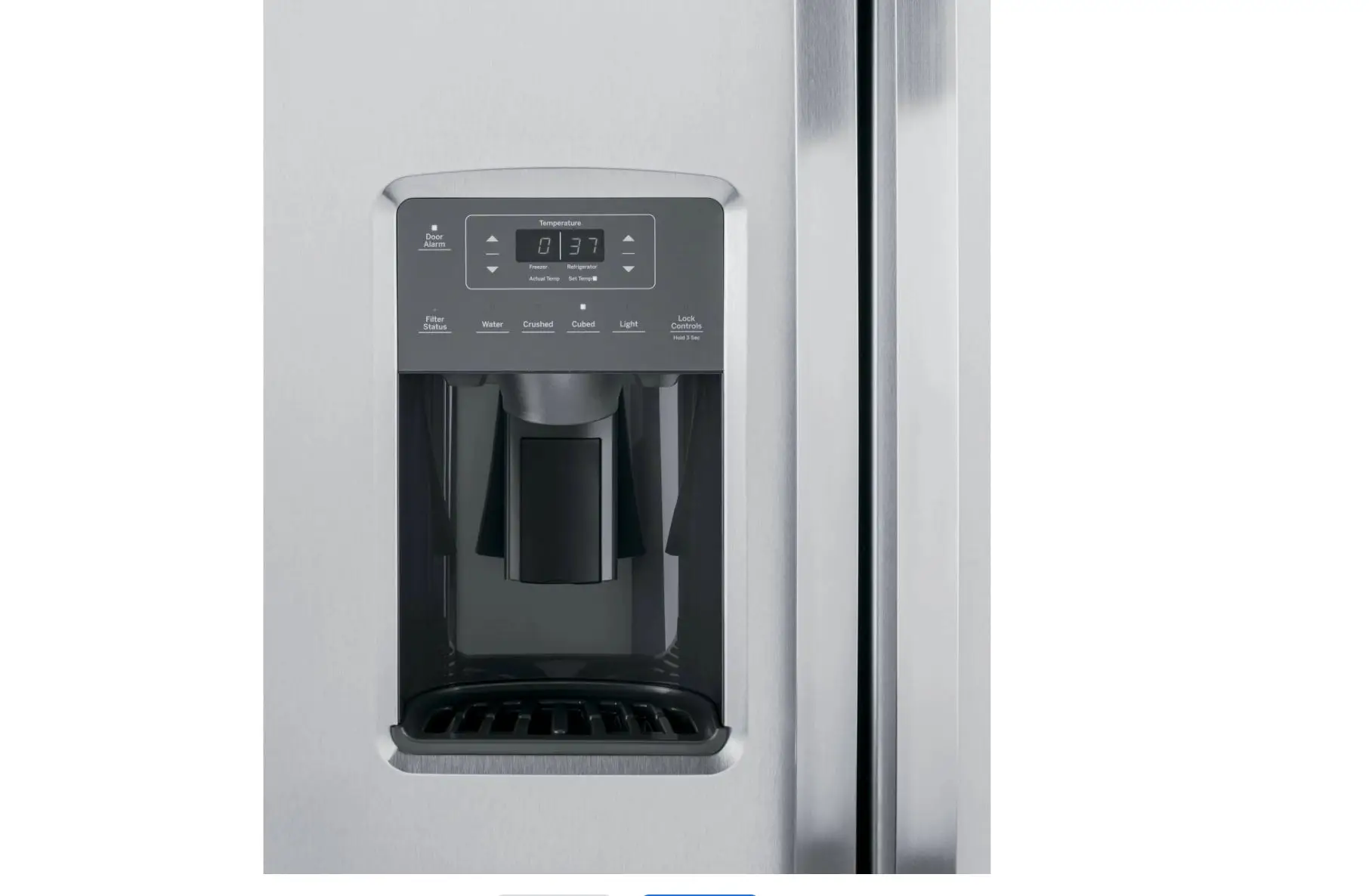Authentic GE GSS25GYPFS 25.3 Cu. ft. Side-by-Side Refrigerator-Stainless Steel