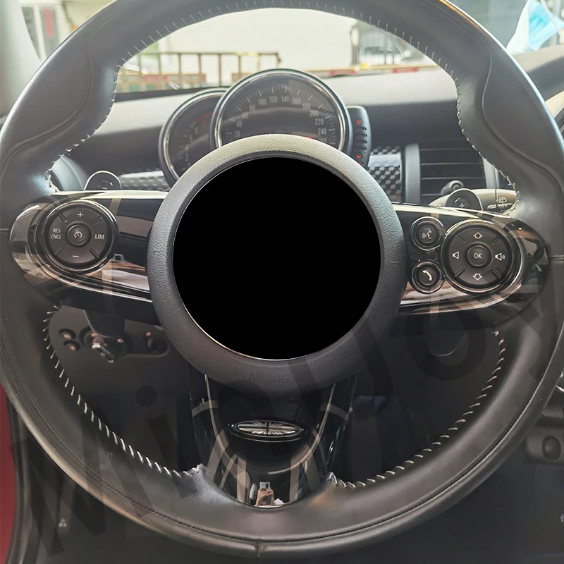 KUNGKIC Auto Stuurwiel Koolstofvezel Sticker Voor Mini Cooper R55 Clubman R56 R57 Accessoires