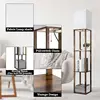 Modern Floor Lamp with Shelves - 3 Color Temperature, Wood Design - Includes 8W Bulb - Ideal for Living Room, Bedroom or Office 6