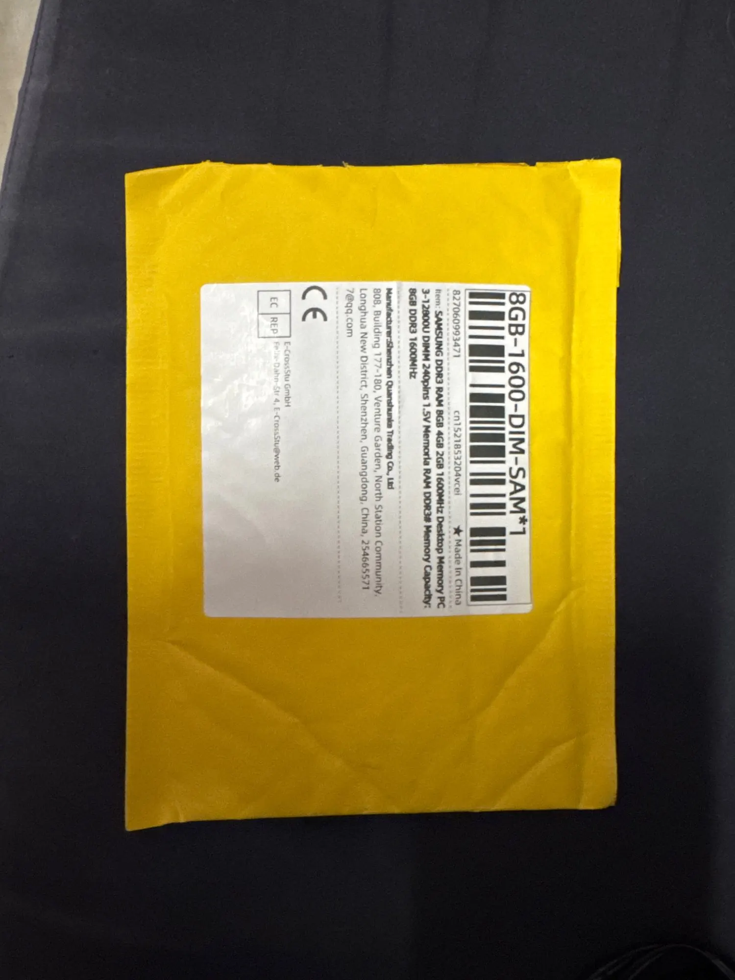 SAMSUNG DDR3 RAM 8GB 4GB 2GB 1600MHz Desktop Memory PC3-12800U DIMM 240Pins 1.5V Memoria RAM DDR3 photo review