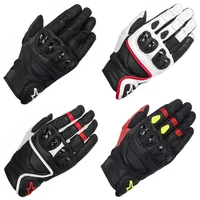 ALPINESTARS Genuine Leather Motorcycle Gloves Breathable Full Finger Guantes Luvas Motocross Gloves Protection Racing Riding 1