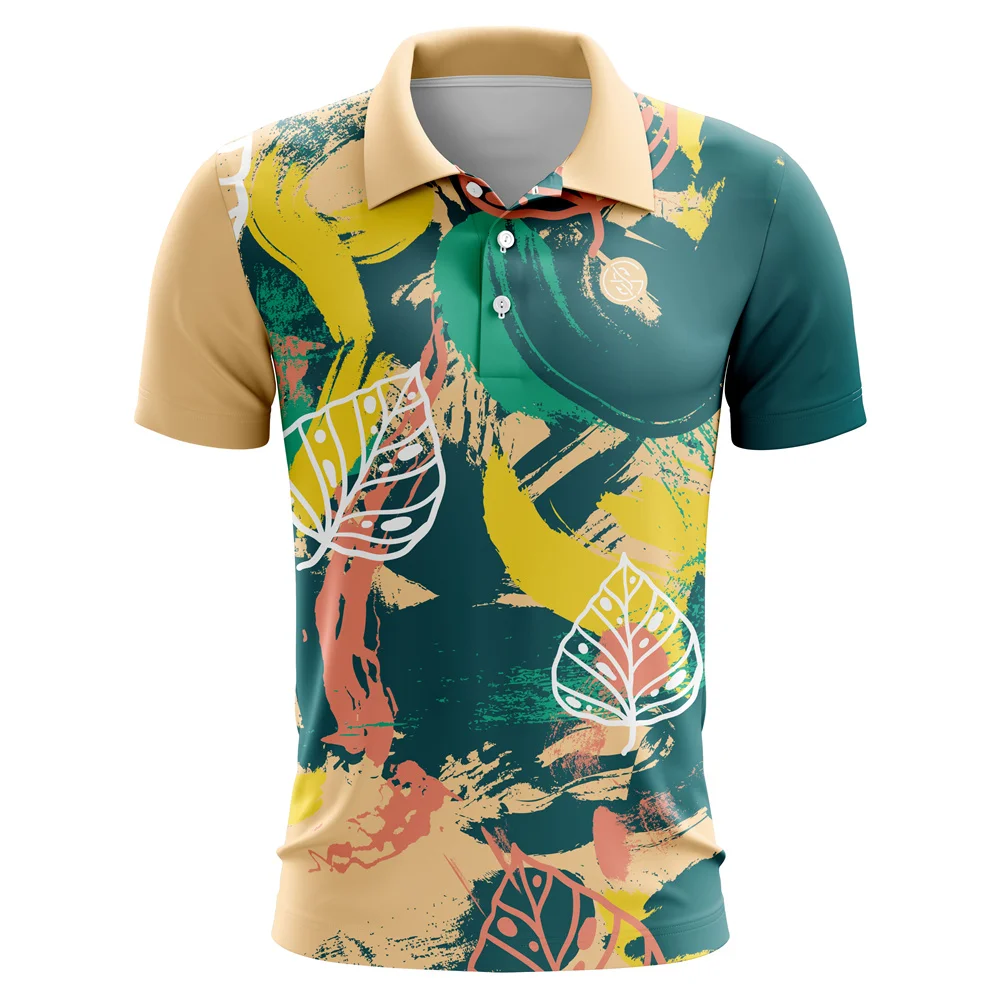 Kid's Polo Shirt Golf Shirts Turndown Buttons Print Tees Streetwear Short Sleeve Button-down Fashion Clothing Casual Blouse Top