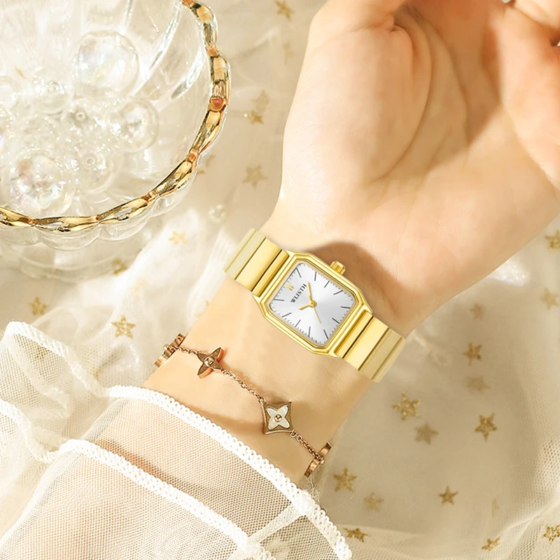 New Gold Watch Women Watchs Steel Top Luxury Brand Ladies Bracelet Watches Female Clock Montre Femme Relogio Feminino 2023