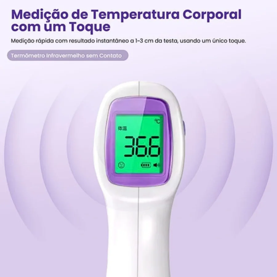 Termometro Digital Laser Infravermelho com Visor LCD Uso Culinário Medicinal Cuidados Pessoais Corpo Xiande Gp-300 - DO BRASIL — view 4