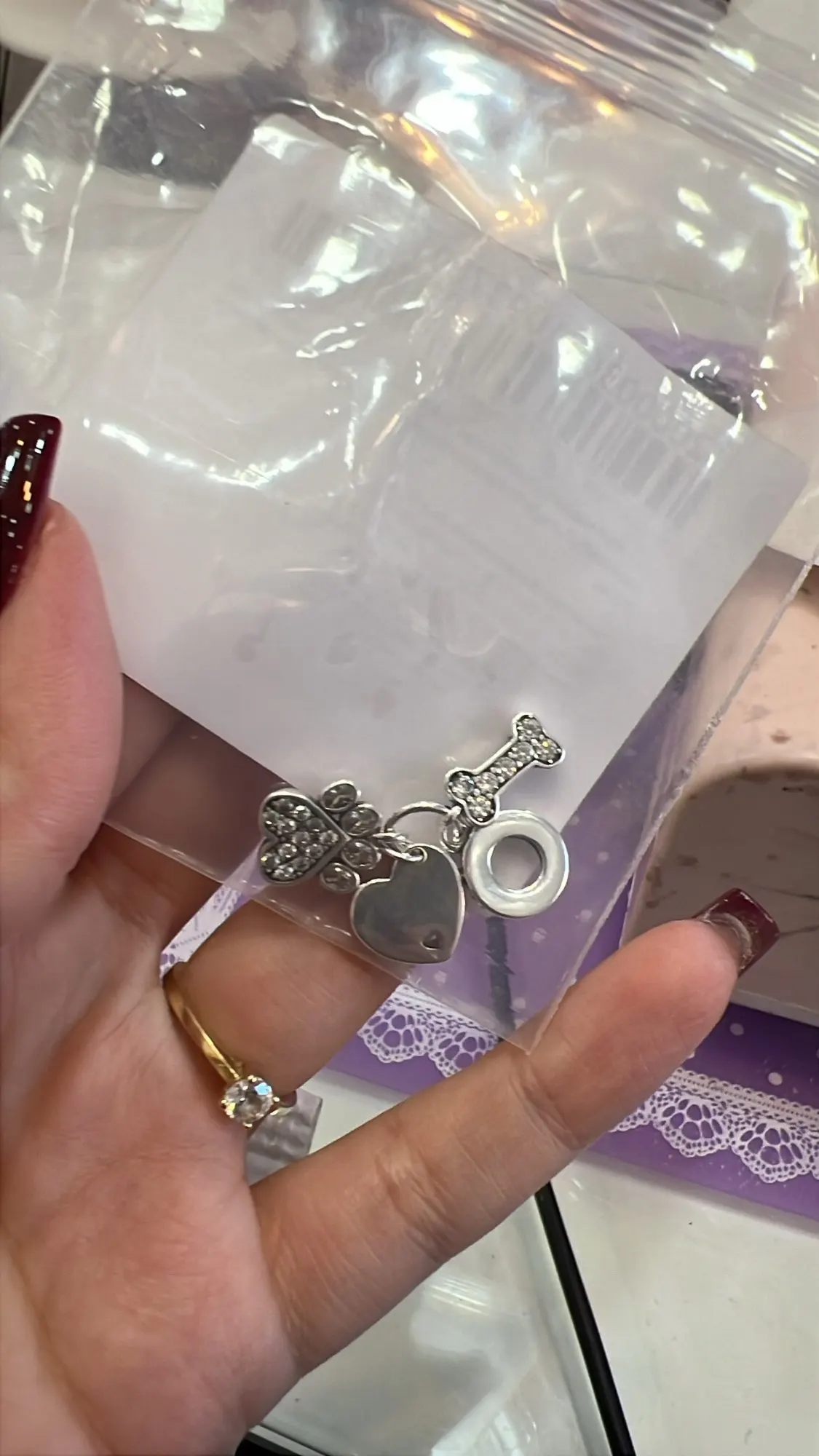 2025 gran oferta dijes cuentas de Plata de Ley 925 mariposa rosa luciérnaga luminosa cuelga brazalete pulsera collar joyería DIY photo review