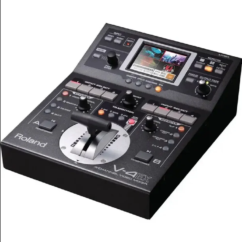 RolandS V-4EX 4 채널 디지털 비디오 믹서 효과 콘솔, 하이 퀄리티 DJ 컨트롤러, 신제품