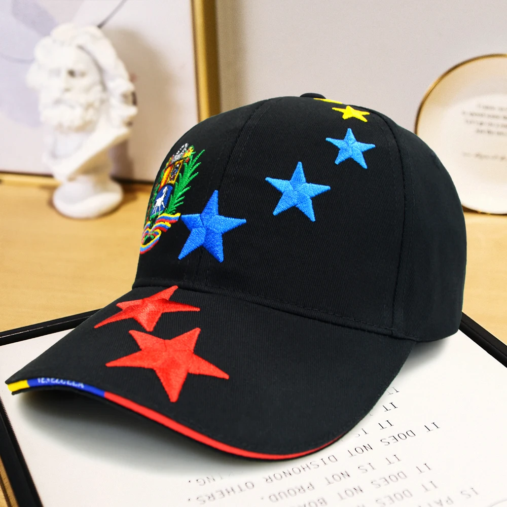 Men's Cap New Designed Venezuelan Hat Good Quality Cotton Baseball Cap Adjustable Size Baseball Hats Outdoor Women Sports Cap 2