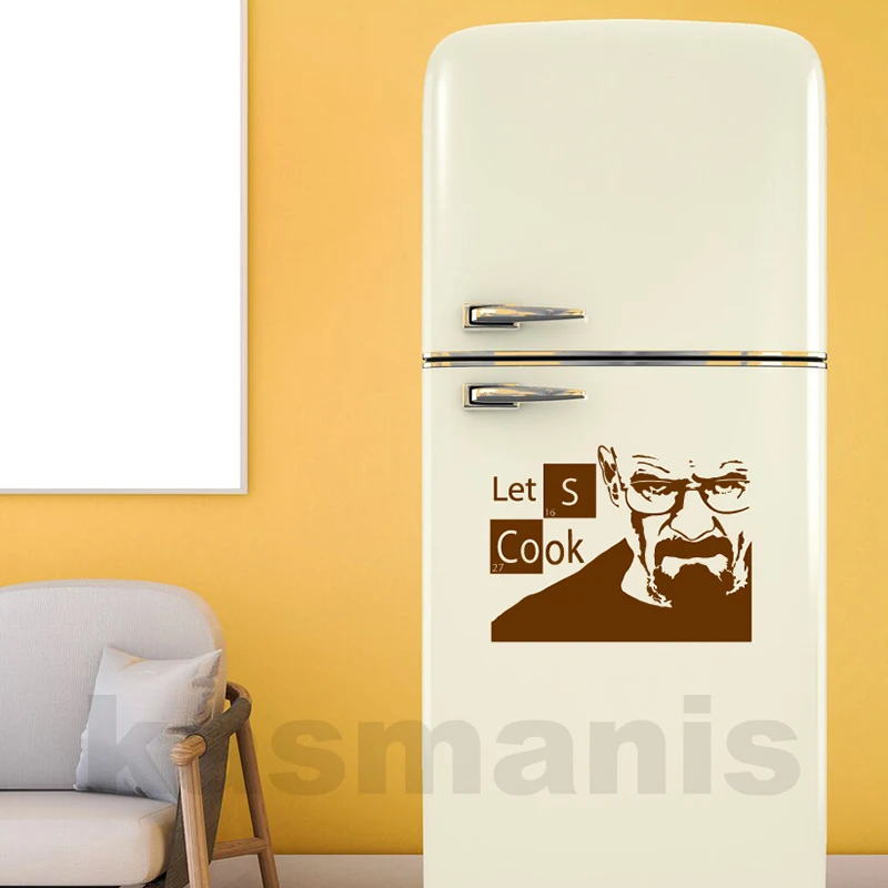 Kitchen Wall Sticker Self Adhesive Stickers Wall Stickers Instant Pot Vinyl Sticker Kitchen Lets Cook Pressure Cooker Decals Breaking Bad Heisenberg Decals Waterproof Stickers Decal