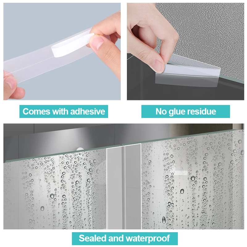 Transparent Silicone Weatherproofing Door Seal Strip