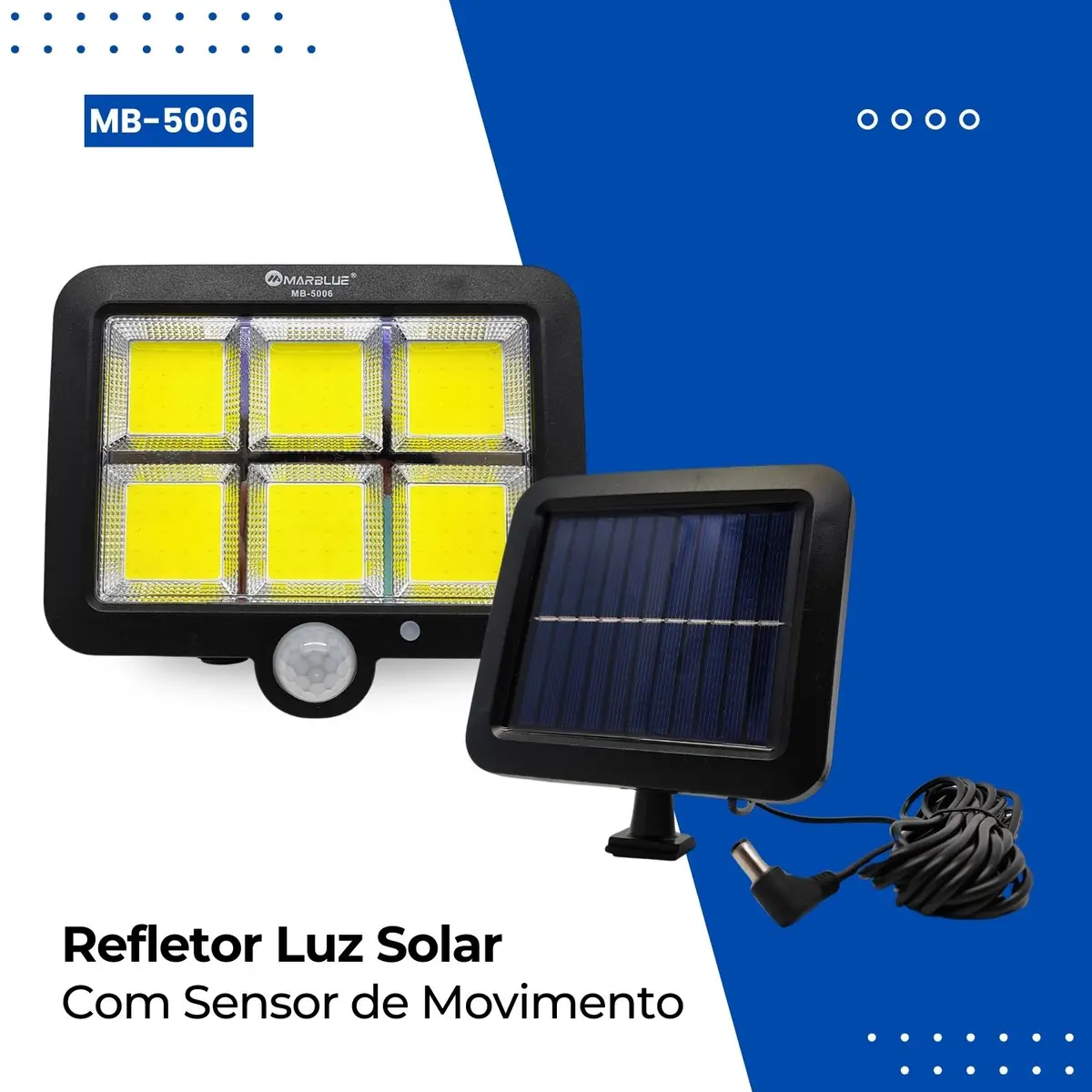 120 Wall Led Solar Reflector Luminaire with Sensor Presence — view 5
