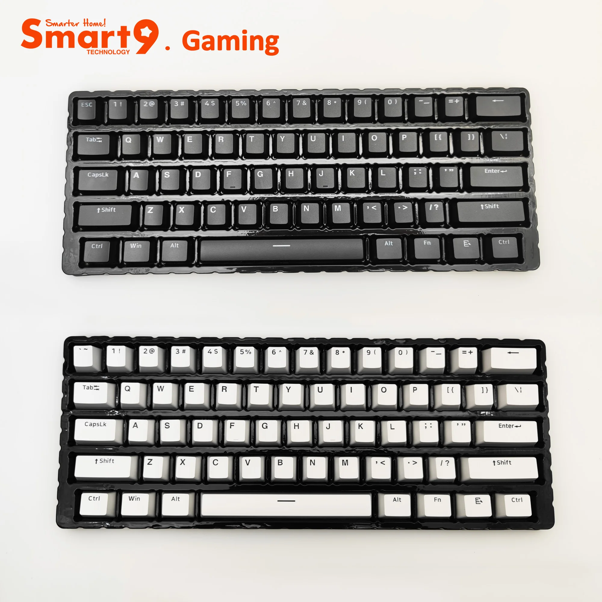 Pbt Duplo Tiro Keycaps Arco Wob com Perfil Oem 148 Chaves Layout Conjunto Completo para Teclados Mecânicos Smart9