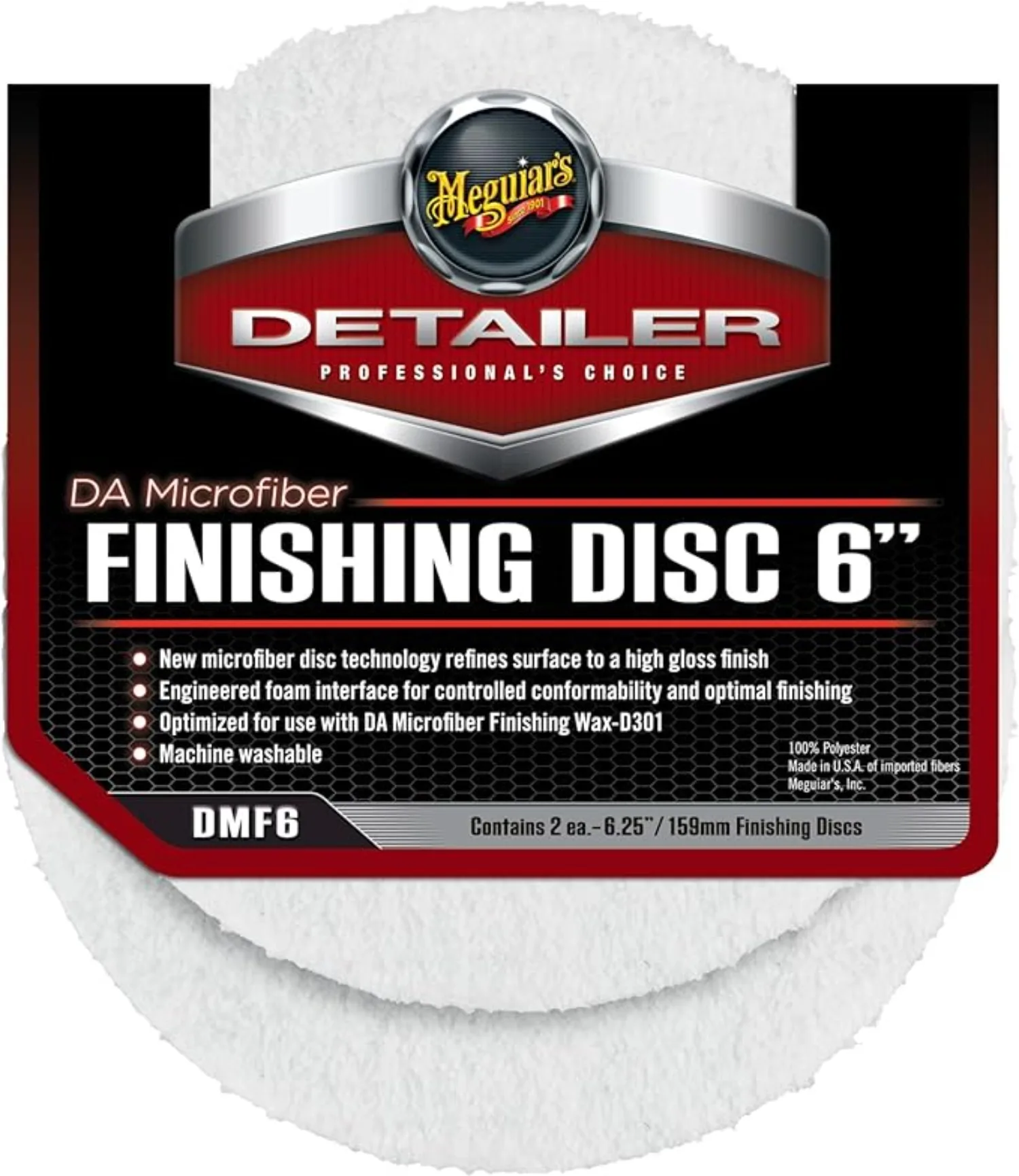 Meguiar's, DA Esponaj para Acabado 6", DMF6, 1Pz.
