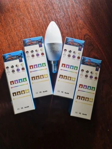 Tuya E14 Candle Lamps APP Control Smart Bulb Bluetooth WIFI RGB 220V LED Light Dimmable Smart Life Room Home Group Crystal Lamps photo review