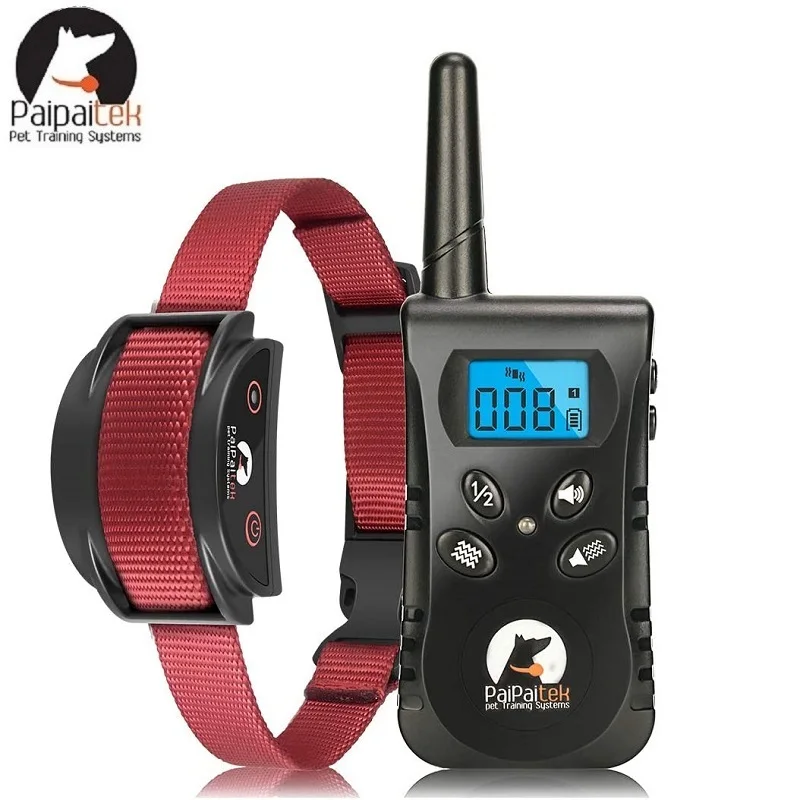 

Remote Dog Vibration Training Collar,No Shock /Shock Collar, Blue/Red Nylon /Orange TPU Collar For Dog, Rechargeable Waterproof