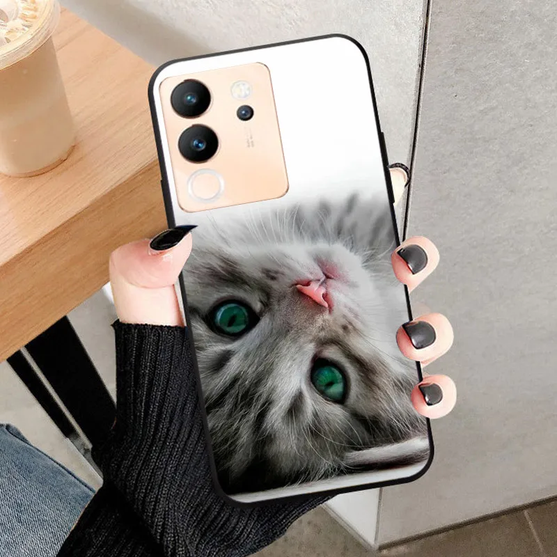 Sleek Black Soft Silicone TPU Protective Phone Case