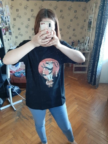 Kawaii Ninja Cat Printing T-Shirt