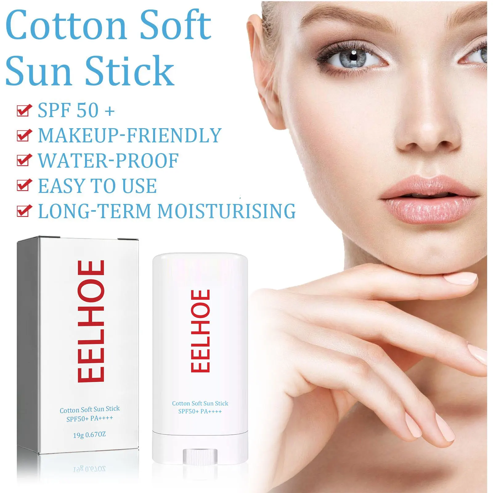 Sun Block Stick Firming Skin Hydrating UV Protection Oil-Control Anti Oxidant Isolation Cream Waterproof Sunscreen Cream Stick