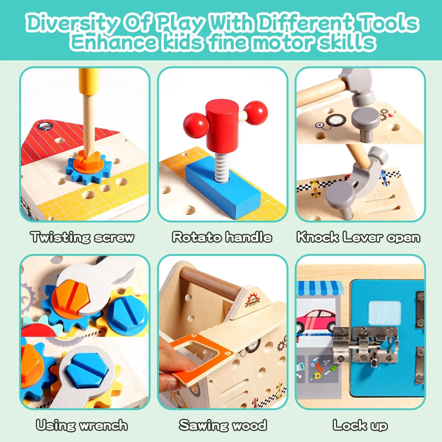 Children's Wooden Toolbox 4