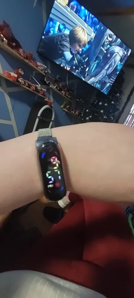 Relógio magnético LED feminino com pulseira, toque impermeável, relógio feminino, relógios digitais de pulso, moda, novo, 2024 photo review