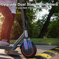 AOVOPRO LP10 double Absorption des chocs Scooter électrique 35 KM 10 pouces 35 KM/H vitesse supérieure régulateur de vitesse lumière LED trottinette électrique 2