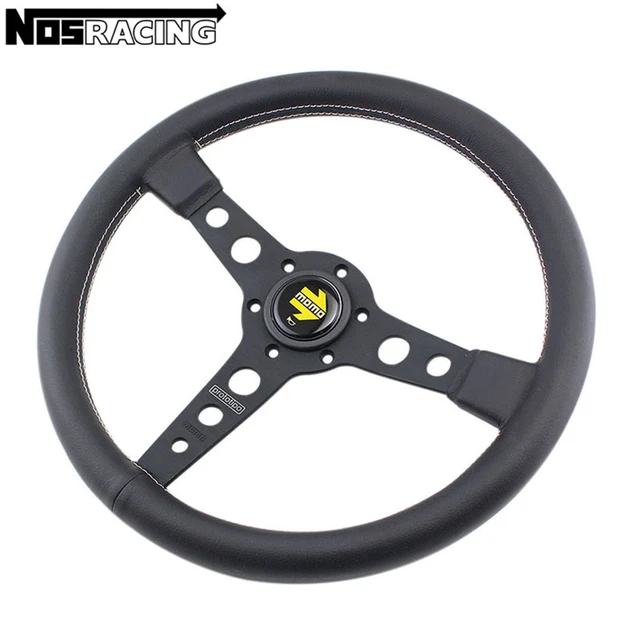 Universal Volante OMP 350MM 14' Flat Suede/ Leather Black Stitching Racing  Sport Steering Wheel - AliExpress