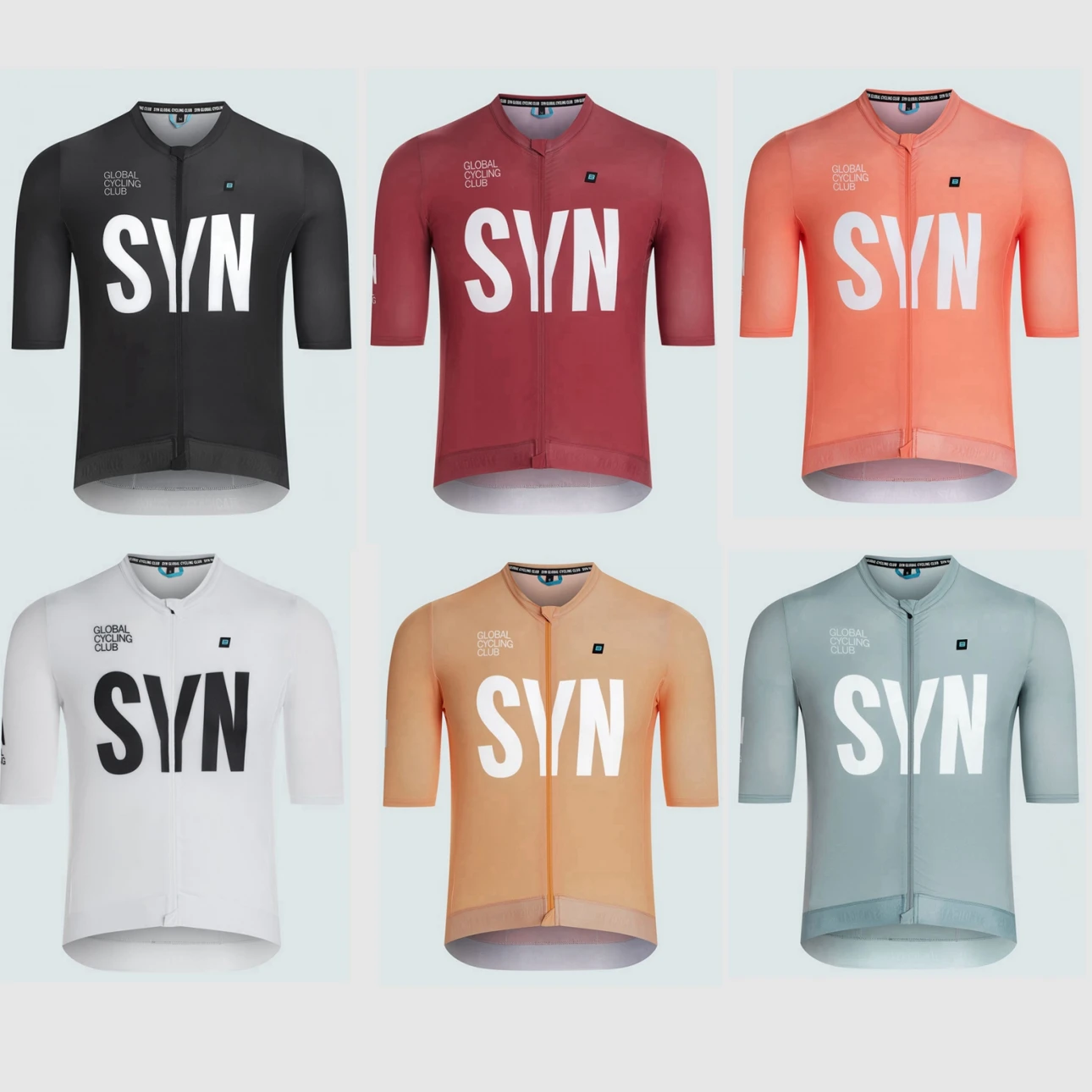 2025 new men's cycling sportswear 6-color SYN competition club cycling Jersey Summer short sleeved cycling Shirts