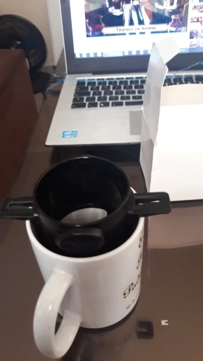 Filtro de café dobrável aço inoxidável portátil photo review