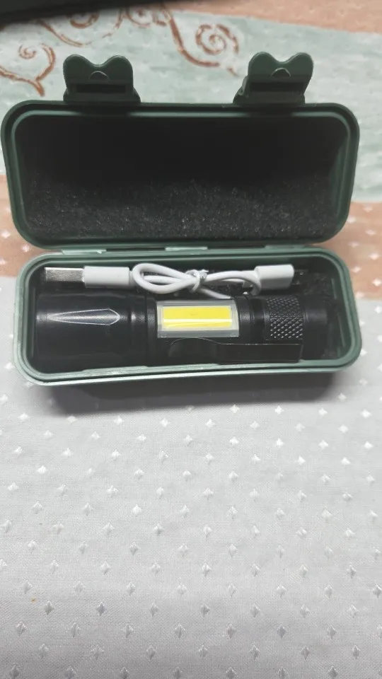 NEVERDIE-Mini Lanterna LED Recarregável, E Zoom P, Regular Alone, Via USB-Envio IMEDIATO PARA TODO BRASIL photo review