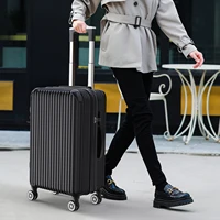 Ensemble de bagages Comanlai 3 pièces, valise rigide en ABS, chariot à main léger avec roulettes 360° °   Roues pivotantes et serrure TSA, noir 3