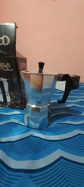 Aluminum Mocha Coffee Pot Espresso Coffee Maker Brewer Home Hand-brewed Octagonal Moka Pot Kitchen Accessories Coffee Utensils photo review