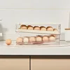 Refrigerator Egg Storage Box Automatic Scrolling Egg Rack Kitchen Egg Organizer Dedicated Egg Carton Rolli Egg Dispenser 4