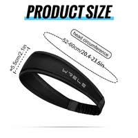 WRELS Fitness Headbands Ice Silk Workout Headband Cooling Forehead Wrap No-Slip Running Sweatband Moisture-wicking Hairband - Image 6