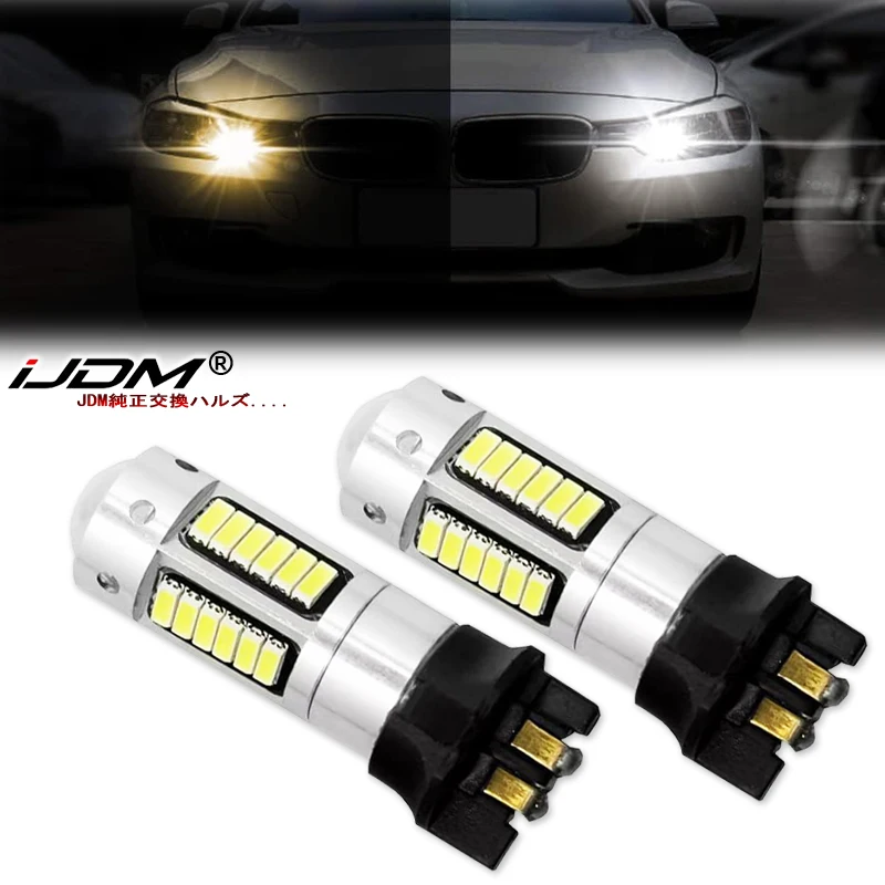 2pcs Canbus PW24W PWY24W LED Bulbs 3014 LED 30SMD DRL Fog Lamps For Audi BMW Vol