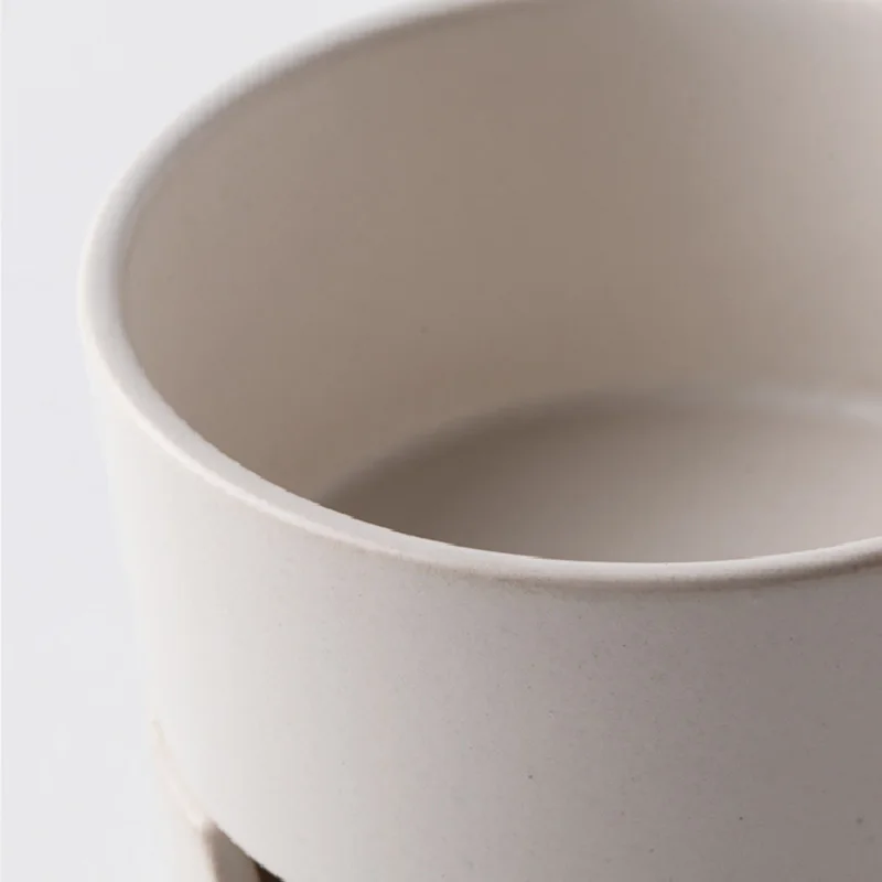 Ceramic Fondue Pot Swiss Cheese Ice Cream Chocolate Melting Hotpot Porcelain DIY Fondue Set Butter Melter Cup Small Warmer