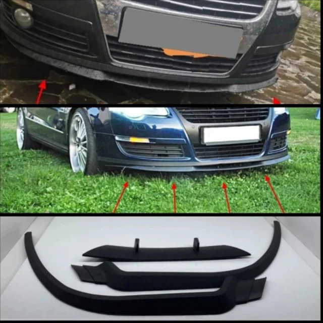 FRONT BUMPER SPOILER VW PASSAT B6 ( R-LINE LOOK )