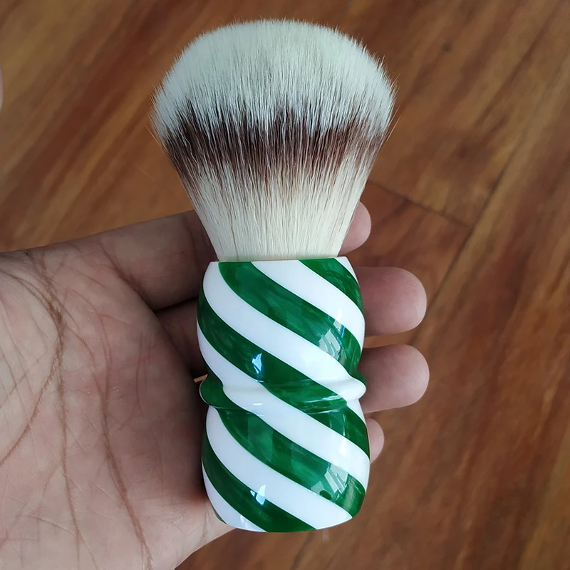 Dscosmetic Green wave A2S Soft synthetic hair shaving brush for man wet shaving