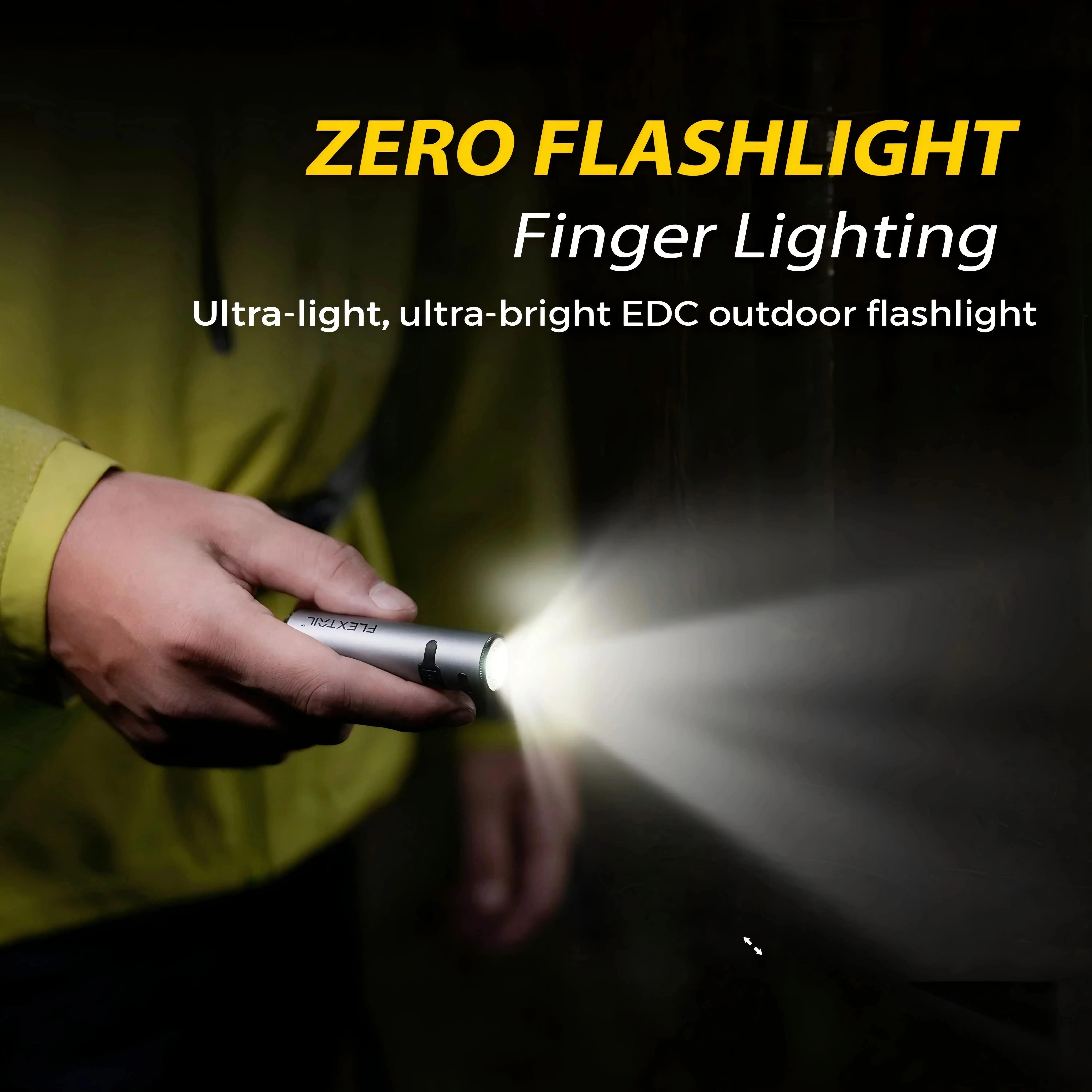 Lampe Torche EDC Flextail ZERO 1200 Lumens - 47g, USB-C, 7 Modes