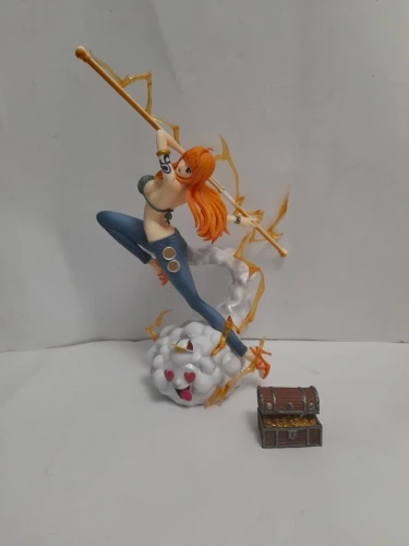 30cm One Piece Anime Figures Nami Figure Zeus Action Figurine Sexy PVC Gk Statue Collectible Model Decoration Ornament Toy Gift photo review