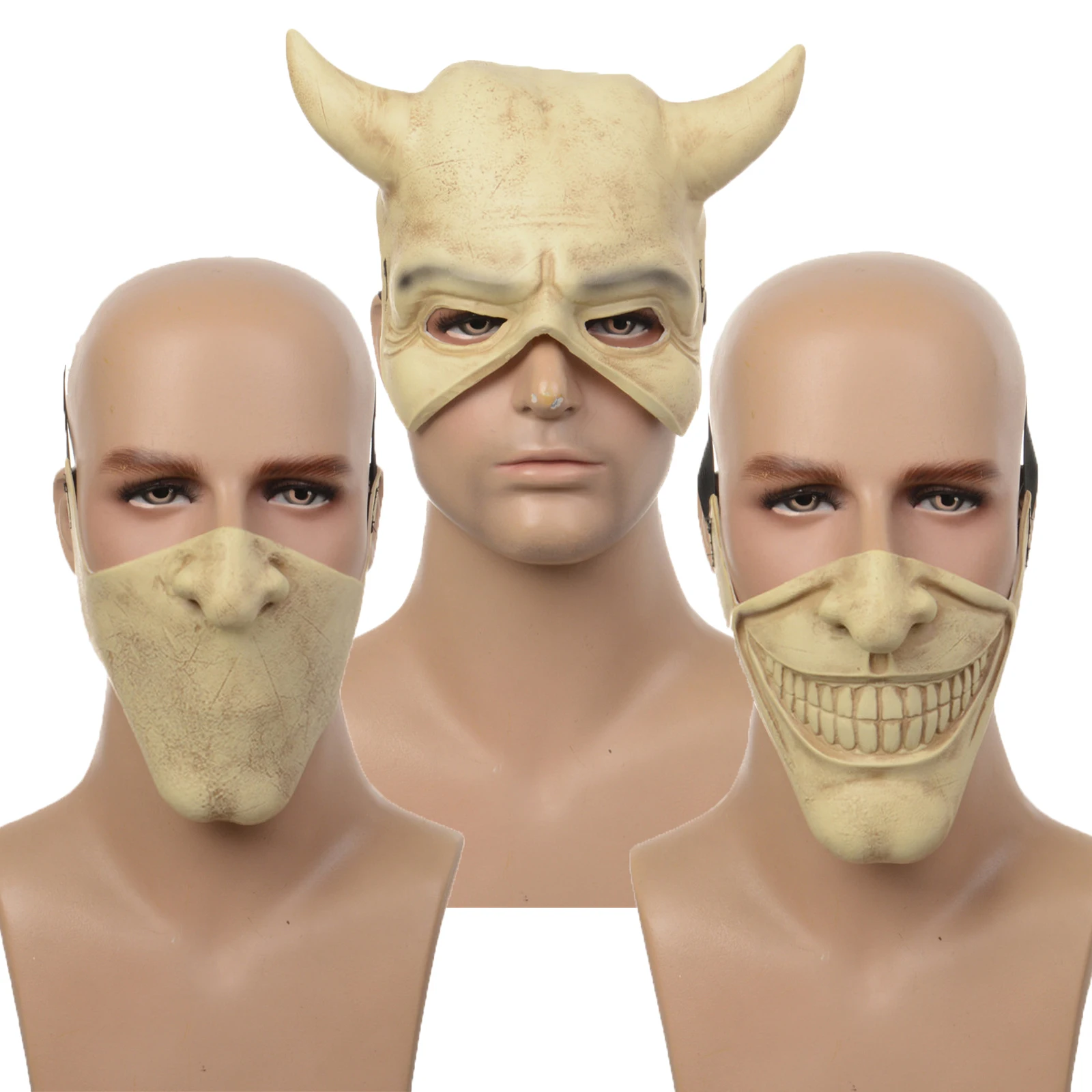 Film The Black Phone Cosplay Mask Spaventoso Latex Smiley Mask Horror Ghostface Halloween Theme Party Puntelli