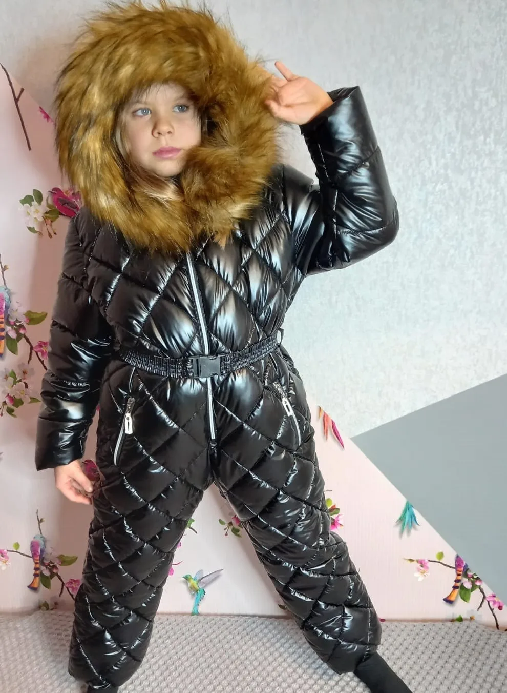 Комбинезон детский зимний для девочки РИТУЗИК